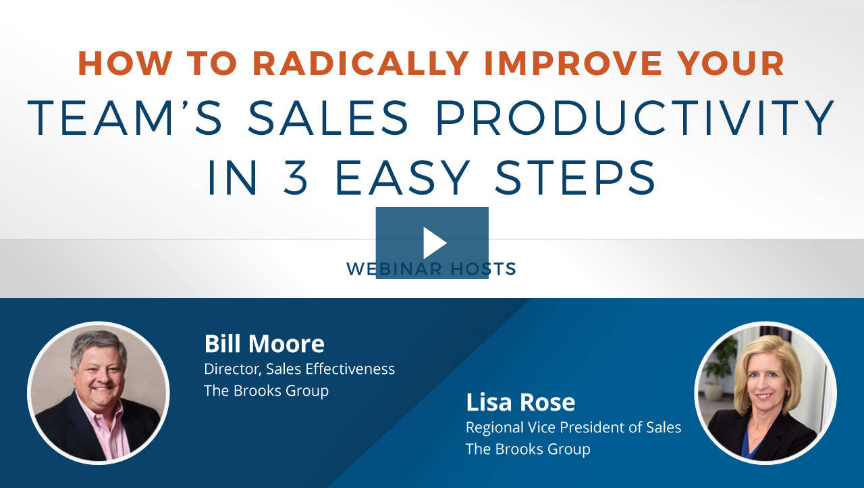 How to Radically Improve Your Teams Sales Productivity in 3 Easy Steps