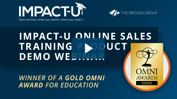 IMPACT-U Online Sales Training Demo Webinar | The Brooks Group 