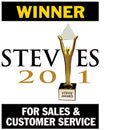 stevies award sales customer service 2011