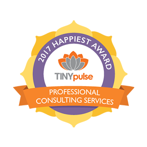 TINYpulse Happiest Company Award - Professional Consulting Services category