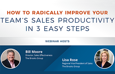 How to Radically Improve Your Team’s Sales Productivity in 3 Easy Steps