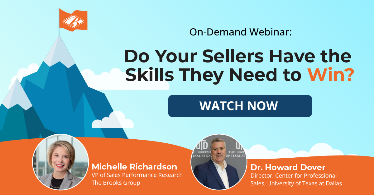 on-demand sales webinar: do your sellers have the skills they need to win