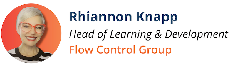 Rhiannon Knapp, Head of Learning & Development at Flow Control Group