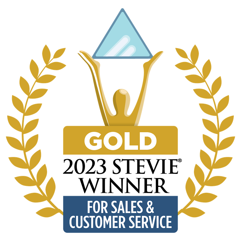 Gold Stevie Award for Sales & Customer Service - 2023