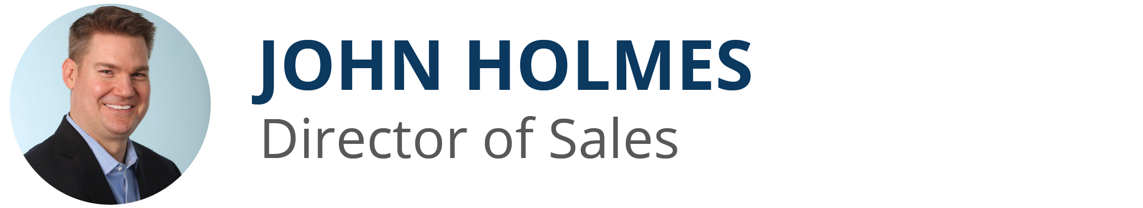 John Holmes | Director of Sales