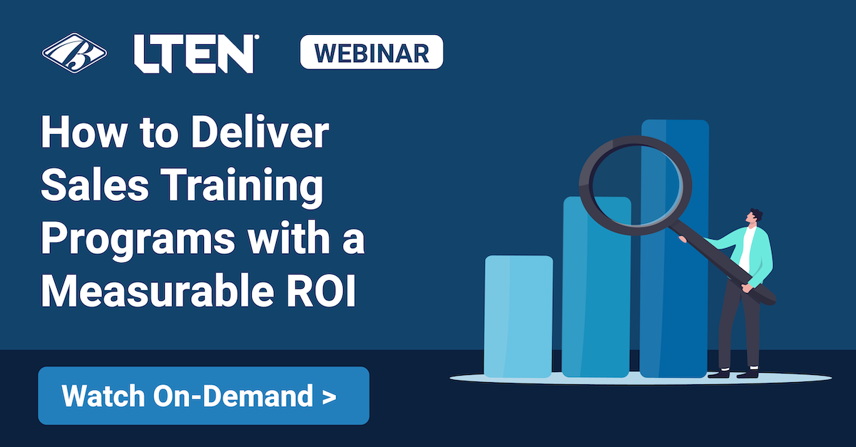 How to Deliver Sales Training Programs with a Measurable ROI
